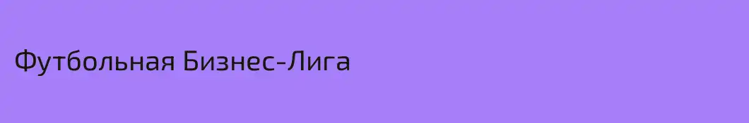 Футбольная Бизнес-Лига